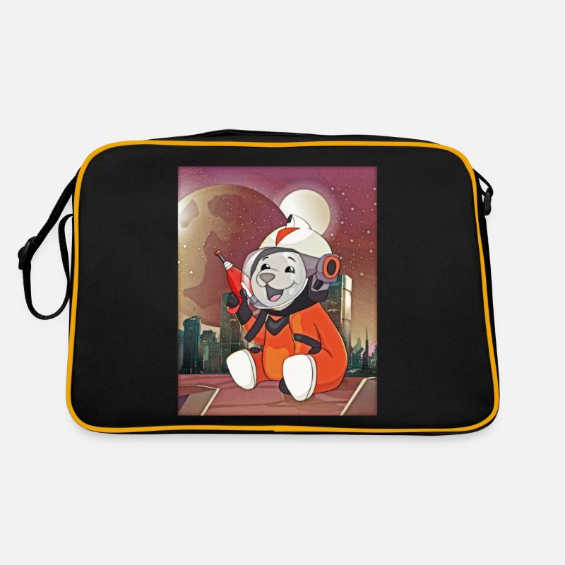 Atom Punk Aesthetics Vaporwave Futuristic Bear Retro Bag
