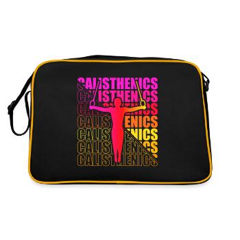 Motocross Enduro Moto Freestyle Sport Extrême - Sac Retro - noir/or - Dos