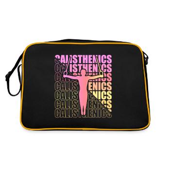 Motocross Enduro Moto Freestyle Sport Extrême - Sac Retro - noir/or - Dos
