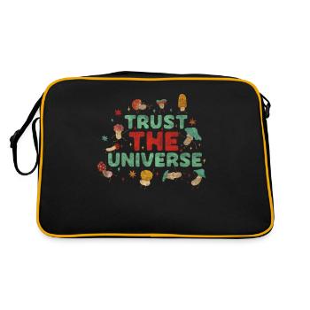 Faites confiance à l’univers Hippie Mushroom - Sac Retro - noir/or - Dos