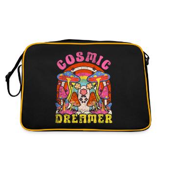 Cosmic Dreamer Hippie Mushroom - Sac Retro - noir/or - Dos