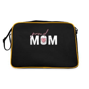 Fière maman - Sac Retro - noir/or - Dos