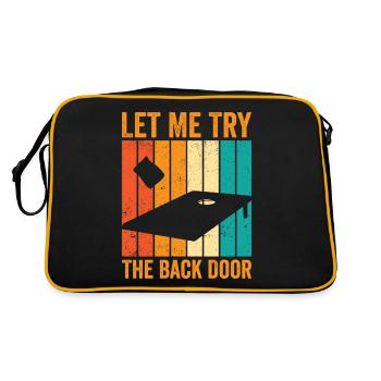 Drôle de trou de maïs Cornhole Retro - Sac Retro - noir/or - Dos