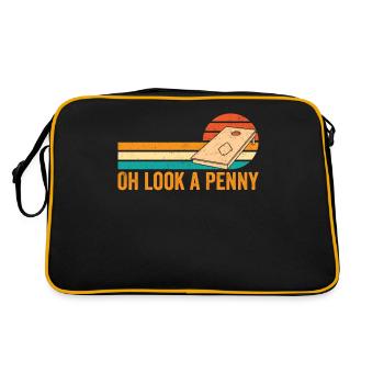 Drôle de trou de maïs Cornhole Retro - Sac Retro - noir/or - Dos