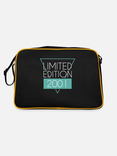 Limited Edition 2001 - Retro Tasche - Schwarz/Gold - Hinten