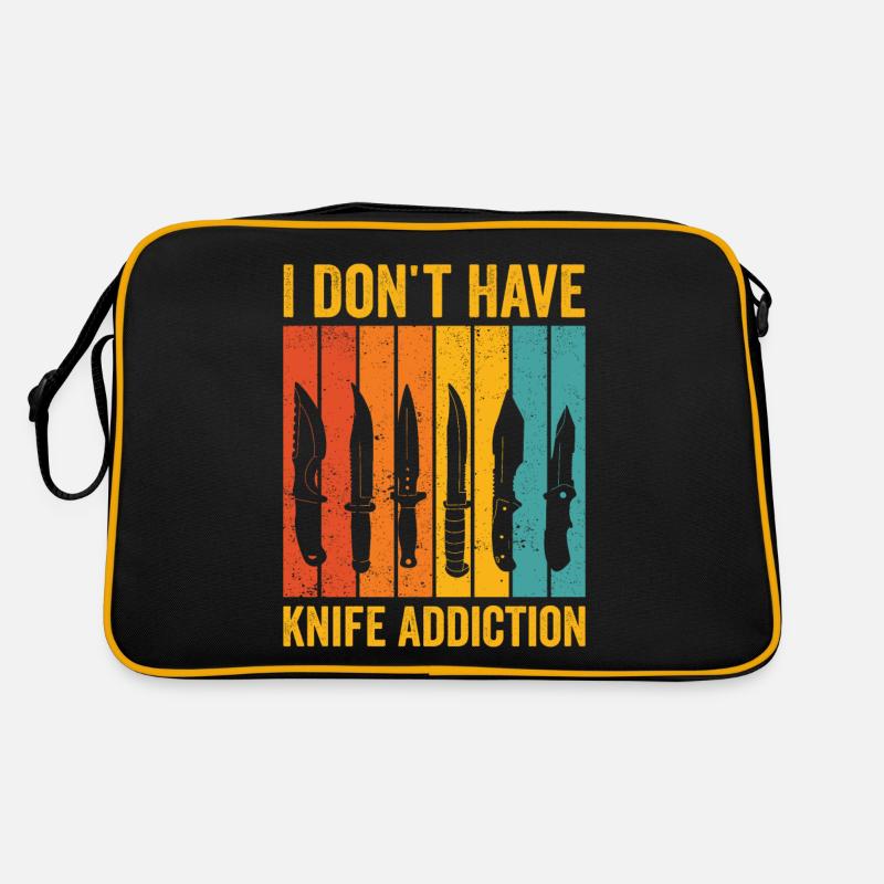 Funny knife collector retro Retro Bag