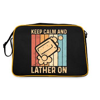 Fabricant de savon amusant - Sac Retro - noir/or - Dos