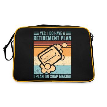 Fabricant de savon amusant - Sac Retro - noir/or - Dos