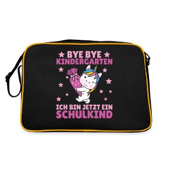 bye bye kindergarten Je suis écolier maintenant - Sac Retro - noir/or - Dos