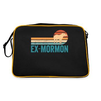 Ex Mormon Tapir Horse LDS Retro Exmo - Retro Bag - black/gold - Back