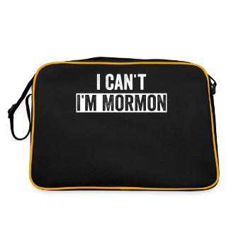 Drôle de missionnaire mormon SDJ - Sac Retro - noir/or - Dos