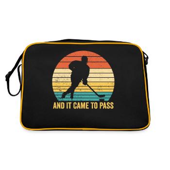 Hockey sur glace mormon missionnaire mormon drôle - Sac Retro - noir/or - Dos