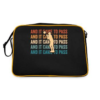 Drôle de missionnaire mormon LDS Basketball - Sac Retro - noir/or - Dos