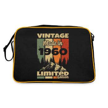 Vintage Rétro 1960 Anniversaire Cadeau 1960 - Sac Retro - noir/or - Dos
