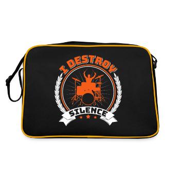 Drummers Drummers Drummers Drummers - Retro Bag - black/gold - Back