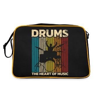 Drummers Drummers Drummers Drummers - Retro Bag - black/gold - Back