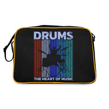 Drummers Drummers Drummers Drummers - Retro Bag - black/gold - Back