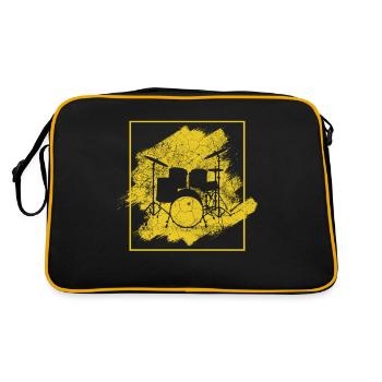 Drummers Drummers Drummers Drummers - Retro Bag - black/gold - Back