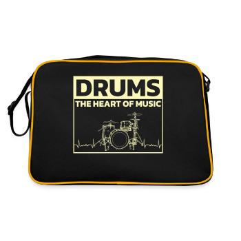 Drummers Drummers Drummers Drummers - Retro Bag - black/gold - Back