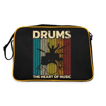 Drummers Drummers Drummers Drummers - Retro Bag - black/gold - Back
