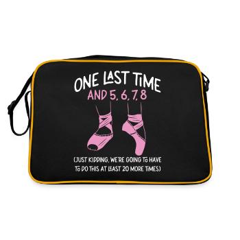Ballet Danseuse Danse Ballerine - Sac Retro - noir/or - Dos