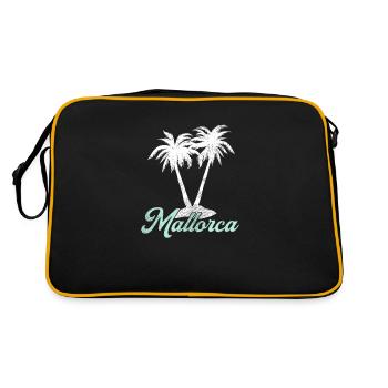 Mallorca - Retro Tasche - Schwarz/Gold - Hinten