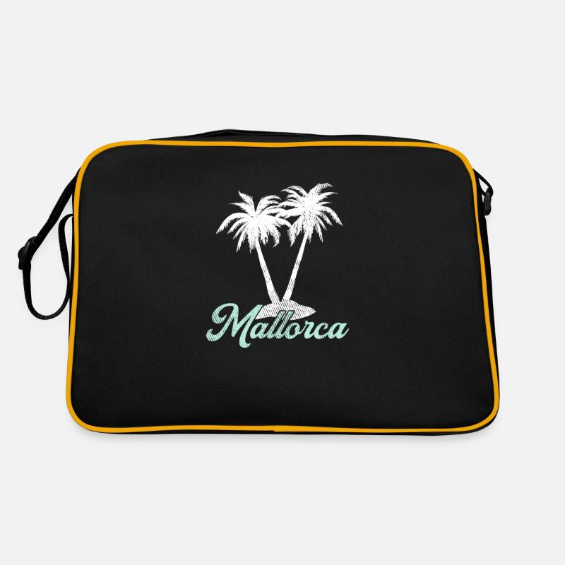 Mallorca - Retro Tasche - Schwarz/Gold