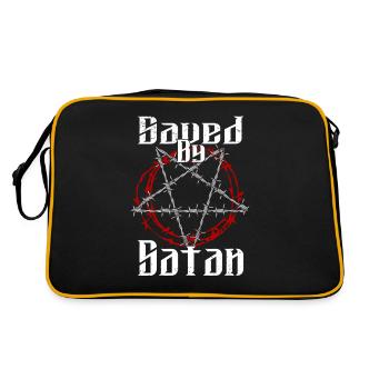 Satan Beelzebub Devil Gothic Pentagram Mystical - Retro Bag - black/gold - Back