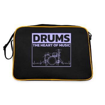 Drummers Drummers Drummers Drummers - Retro Bag - black/gold - Back