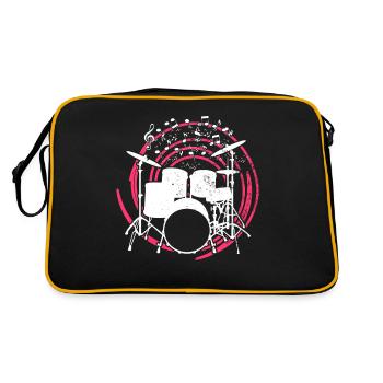 Drummers Drummers Drummers Drummers - Retro Bag - black/gold - Back