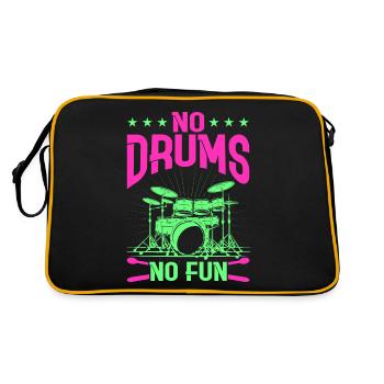 Drummers Drummers Drummers Drummers - Retro Bag - black/gold - Back