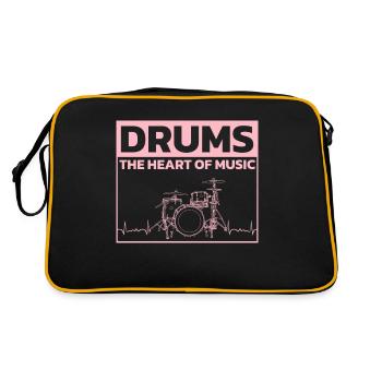 Drummers Drummers Drummers Drummers - Retro Bag - black/gold - Back