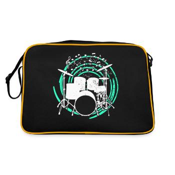 Drummers Drummers Drummers Drummers - Retro Bag - black/gold - Back