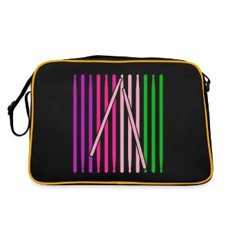 Drummers Drummers Drummers Drummers - Retro Bag - black/gold - Back