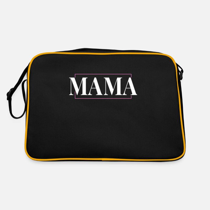 Mama - Retro Tasche - Schwarz/Gold