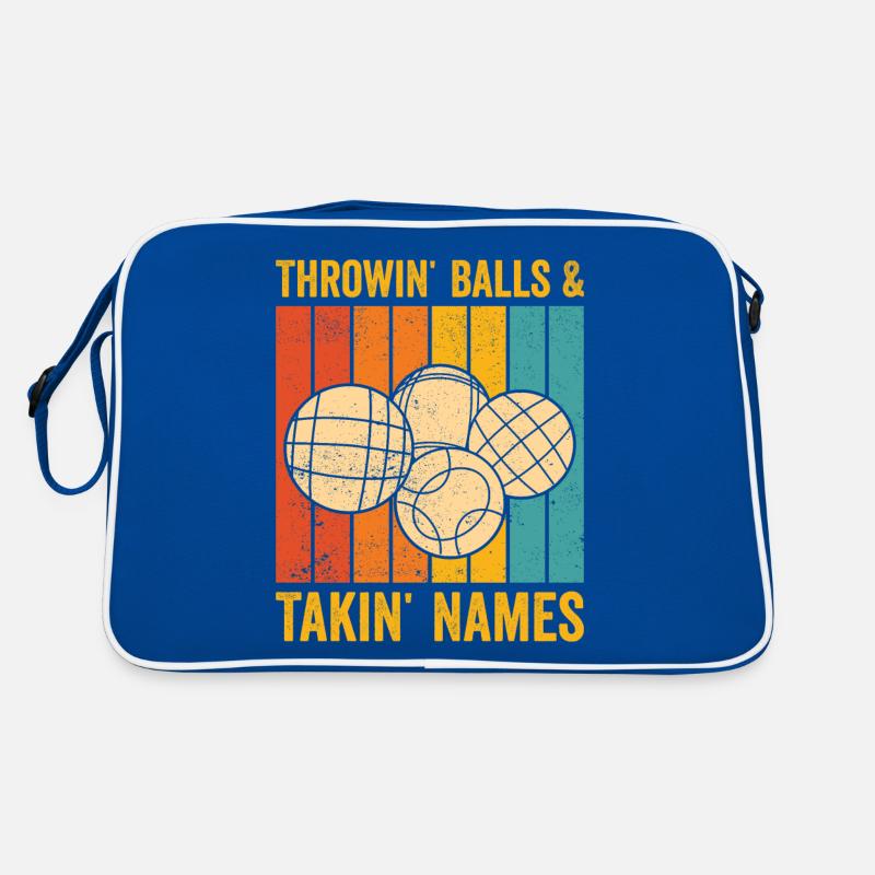 Lustige Bocciakugel Retro Retro Tasche