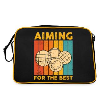 Funny Boccia Ball Retro - Retro Bag - black/gold - Back
