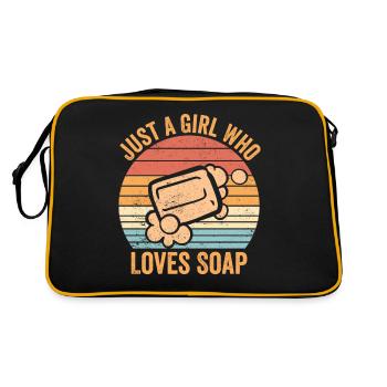 Fabricant de savon amusant - Sac Retro - noir/or - Dos