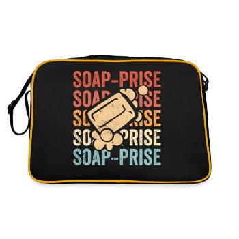 Fabricant de savon amusant - Sac Retro - noir/or - Dos