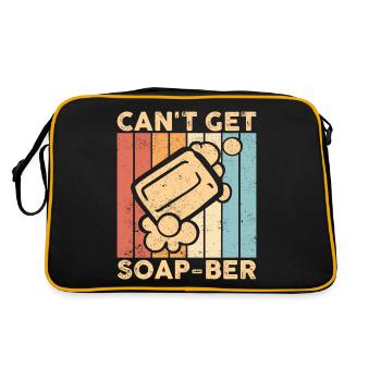 Fabricant de savon amusant - Sac Retro - noir/or - Dos
