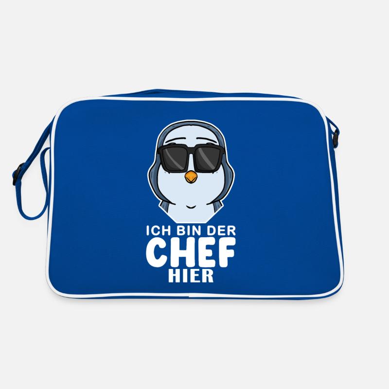 cooler Pinguin Chef Spruch Retro Tasche