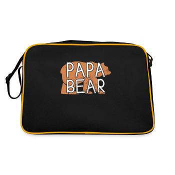 Papa ours - Sac Retro - noir/or - Dos