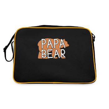 Papa ours - Sac Retro - noir/or - Dos