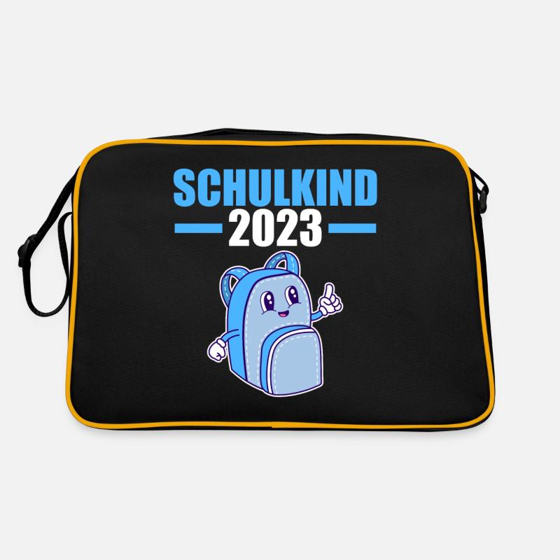 Schulkind 2023 Schulbeginn Einschulung Retro Tasche
