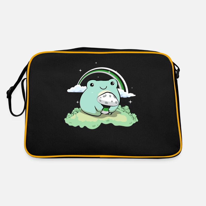 Demiromantique Pride Flag Mignon Grenouille Pi Sac Retro