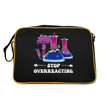 Bi Pride Bisexual Flag Chemistry Subtle - Retro Bag - black/gold - Back
