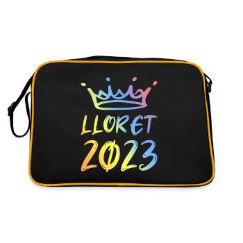 Lloret De Mar 2023 - Retro Tasche - Schwarz/Gold - Hinten
