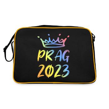 Prag 2023 - Retro Tasche - Schwarz/Gold - Hinten
