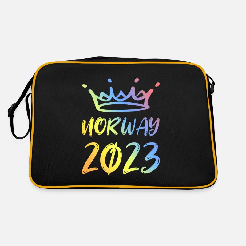 Norway 2023 - Retro Tasche - Schwarz/Gold