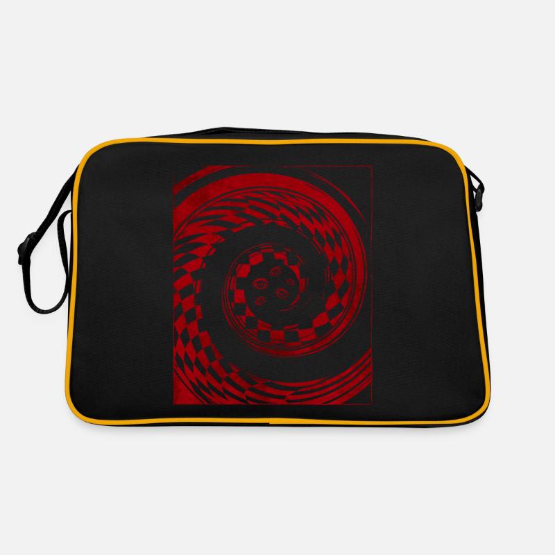 Weirdcore Aesthetic Horror Checkered Eyes Retro Bag